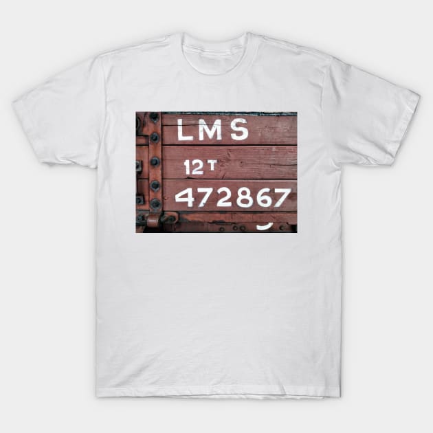 Old London, Midland and Scotland (LMS) railway 12t coal Wagon T-Shirt by richflintphoto